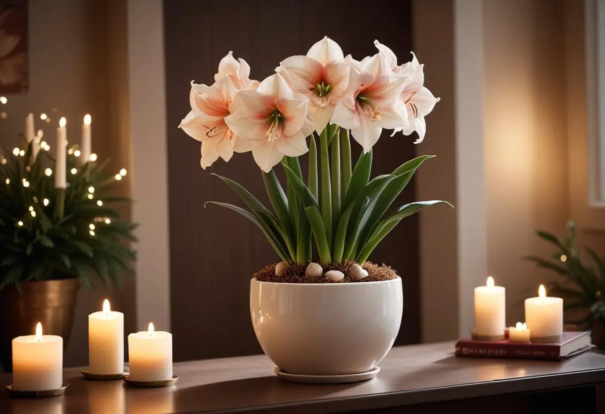 Amaryllis Mocca – Den perfekta julblomman! illustration
