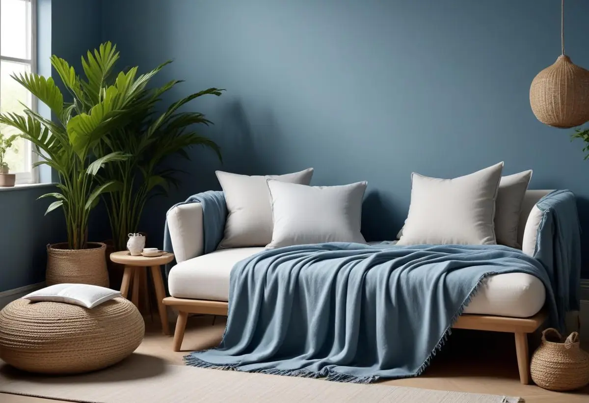 Dusky blue jotun – skapa en lugn atmosfär hemma illustration