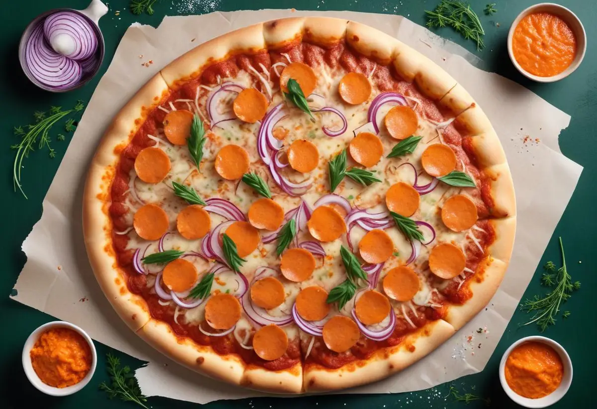 Löjromspizza illustration