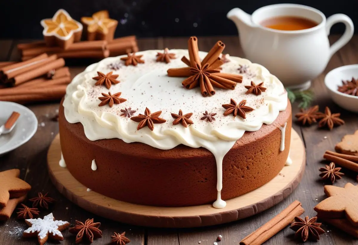 Mjuk pepparkaka med frosting – en juldröm! illustration